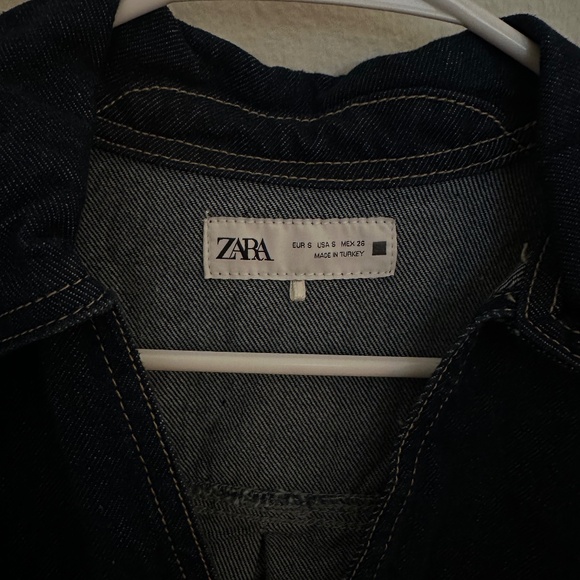ZARA 1975 Cropped Denim Shirt - Picture 5 of 8